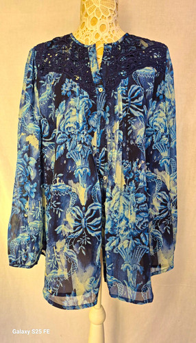 Together blue floral lace - together,