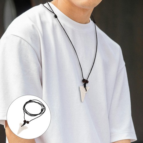 Shark tooth necklace men - necklace,