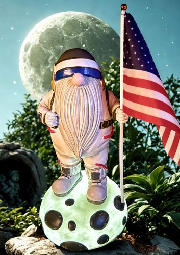 Solar gnome astronaut - gnome,
