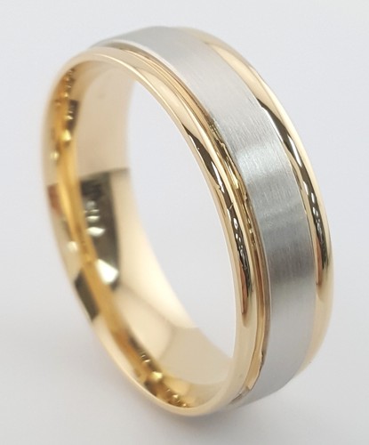 Men 18k yellow gold platinum - men's,