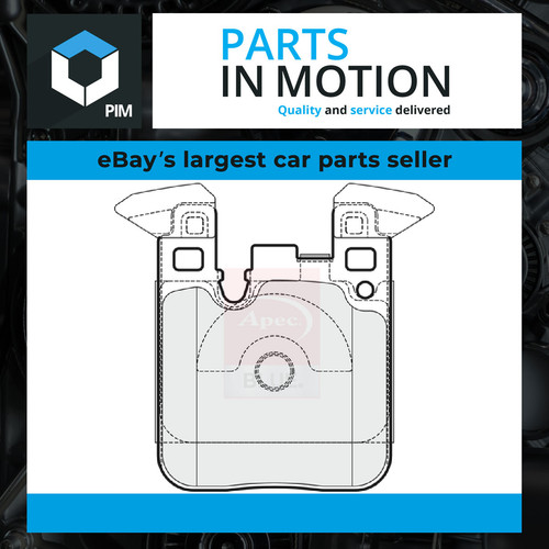 Brake pads set fits - brake, m140