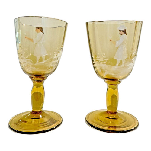 Antique bohemian mary gregory - bohemian,