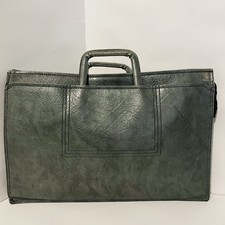 Vintage Gray Leather Briefcase