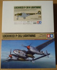 Tamiya 1 48 Lockheed P 38J P 38H Lightning Fighter Model Kit Set Limited