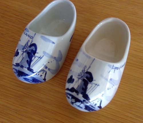 Delft clogs blue white - 2,