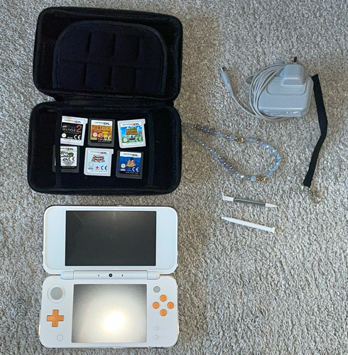 Nintendo 2ds white orange - xl, white/orange