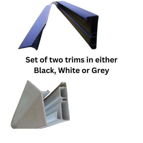 Flat roof gutter drip trim - flat,