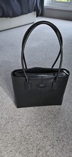 Black Faux Leather Handbag