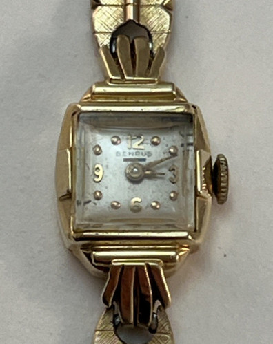 Vintage benrus 14k gold watch - 14k,