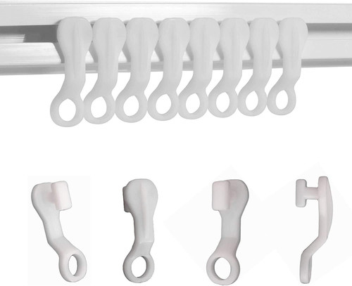 Curtain track glider hooks - track,