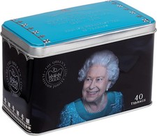 New English Teas Queen Elizabeth II Jubilee 2022 Commemorative Tea Tin with 40
