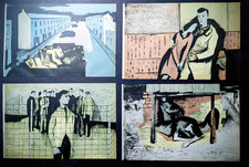 4 Original Lithographs by