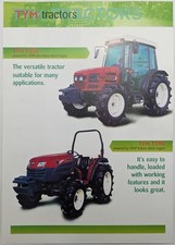 Original TYM T550 & T390 Tractor Single Sheet Brochure, c 2000's
