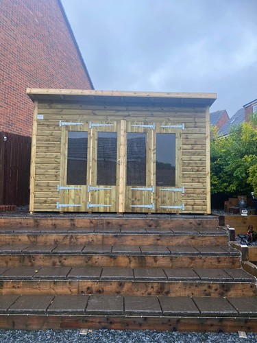 Garden shed summer house - shed,