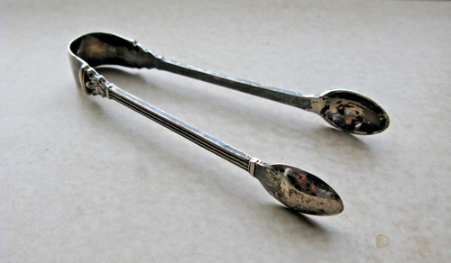 Sterling silver sugar tongs - sterling,