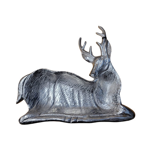 Silver stag dish - silver,