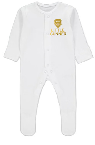Arsenal themed babygrow