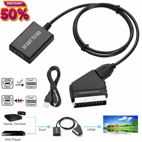 Scart hdmi converter cable - to,