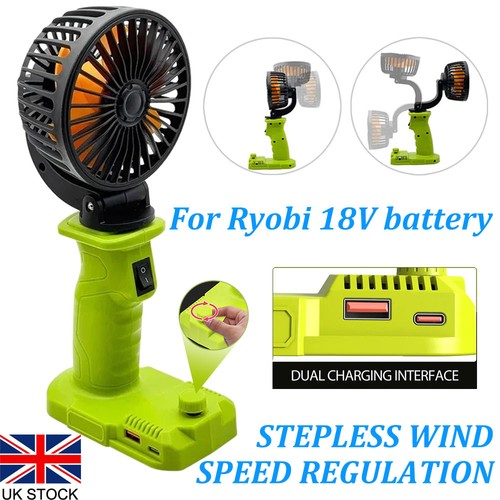Portable fan for ryobi 18v - portable,