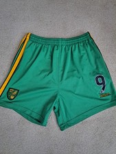 Norwich City Match Worn Shorts Iwan Roberts 2003/04 Season Size Xl