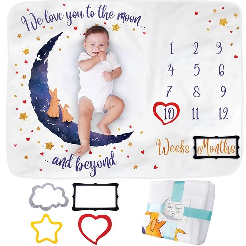 Baby milestone blanket - baby,