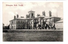 ELKINGTON HALL, LOUTH: Lincolnshire postcard (C93944)