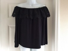 Lipsy black embroidered lace