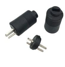 Pack Of 4, DIN 2 Pin Speaker Loudspeaker Plug Male Solder On Connectors