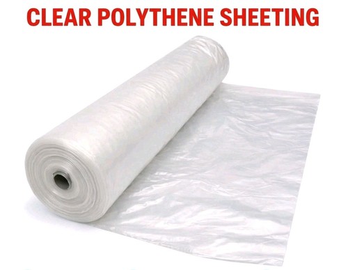 Clear polythene roll - roll, wide