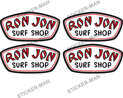 Ron jon surf stickers - jon, laptop