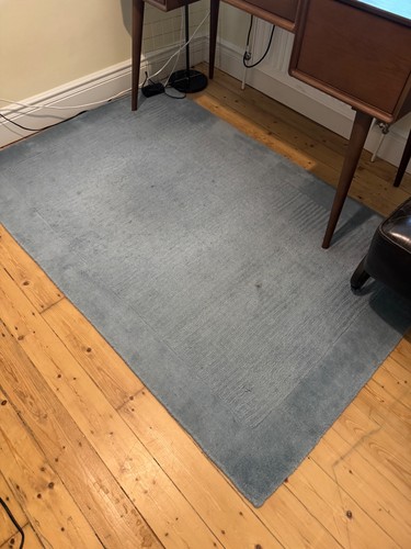 Blue rug - blue,