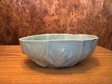 Rare Vintage Nelson McCoy 1930’s Turquoise ‘Robbins Egg Blue’ Planter Bowl 
