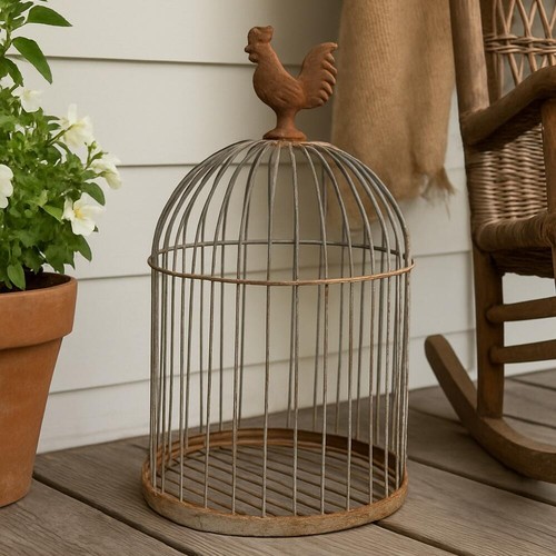 Rusty zinc decorative - 15-1/4",
