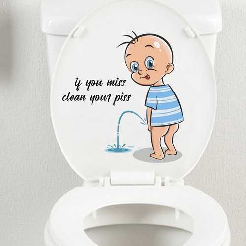 Toilet stickers sticker - stickers,