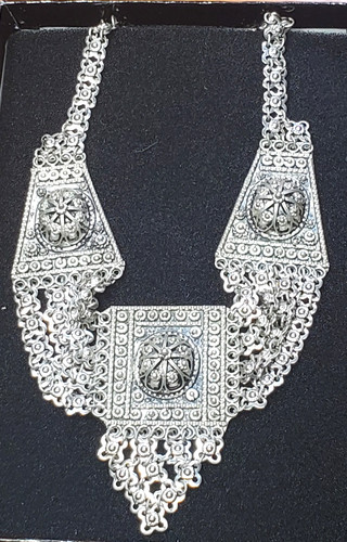 Vintage silver bib - vintage,
