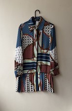 ZARA NEW SCARF PRINT PLEATED