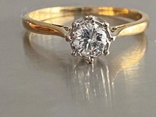 18ct Gold Diamond Solitaire