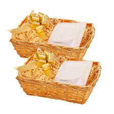 Set of 2 Wicker Gift Baskets