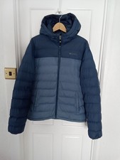 Mountain Warehouse Mens Blue Hooded Puffer Jacket Size M