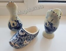 DELFT · SMALL BLUE & WHITE SELECTION · WINDMILL DESIGN · BUD VASES 9.5cm HIGH