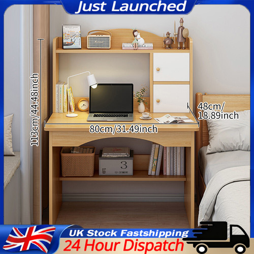 Wooden computer desk home - computer,