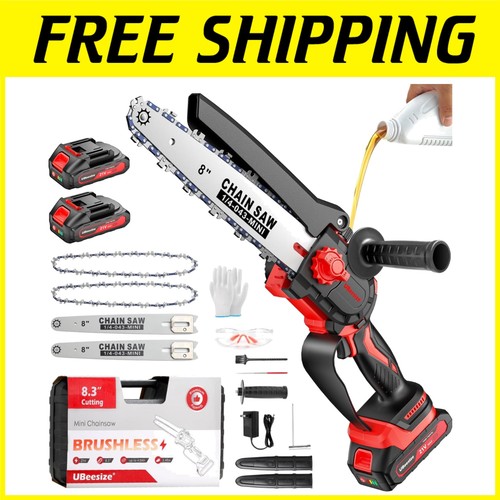 Mini chainsaw cordless - chainsaw, 8"