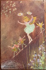 ANTIQUE FAIRY POSTCARD Magic