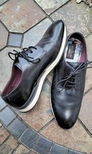 NEXT BNWOB SIGNATURE BLACK PREMIUM ITALIAN LEATHER SHOES SIZE 9UK - STUNNING