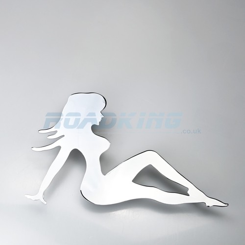 Large chrome pin - large, girl