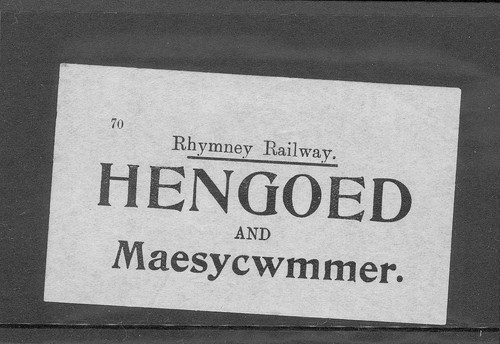 Rhymney railway luggage - railway,