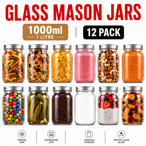 Pack mason jars - 6/12,