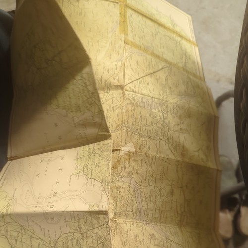 Vintage map the lake - map,
