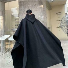 Men Hooded Wool Blend Pullover