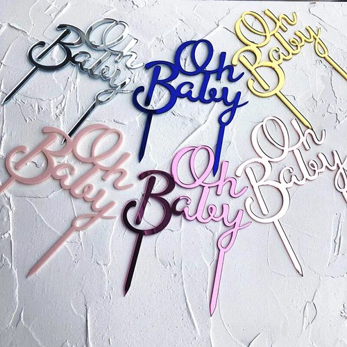 Baby cake topper - oh,